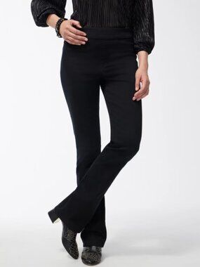 Chico's Black Pull-on Bootcut Jeggings 2.5T (14T)